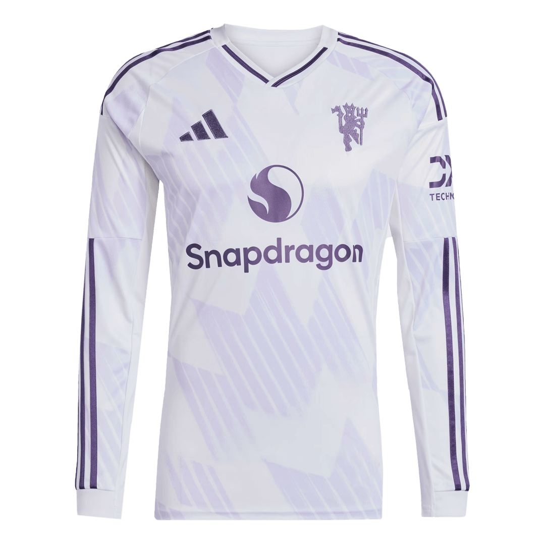 25/26 Manchester United Long Sleeves Jersey Away Football Shirt