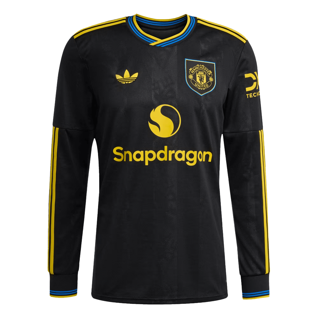 25/26 Manchester United Long Sleeves Jersey Third Away Football Shirt