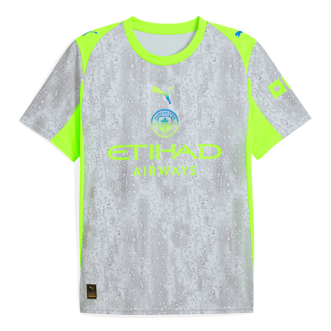 2025/26 Manchester City Soccer Jersey Third Away Custom Football Shirt Fan Version