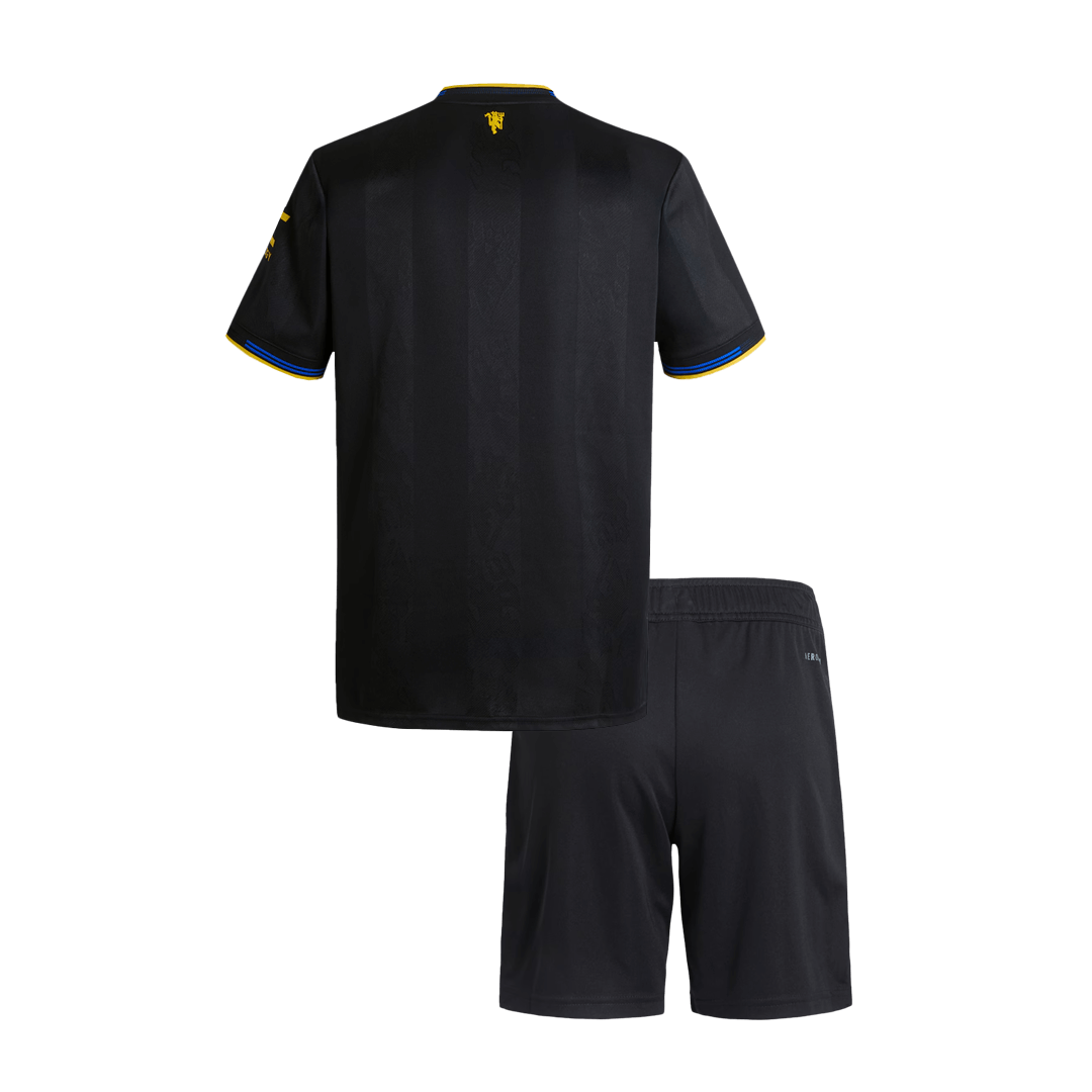 2025/26 Manchester United Kids Third Away Full Soccer Kits Football Shirt